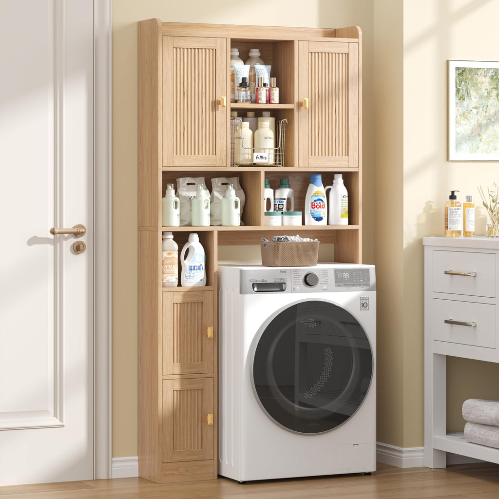 Over The Toilet Storage Cabinet with 4 Doors J267