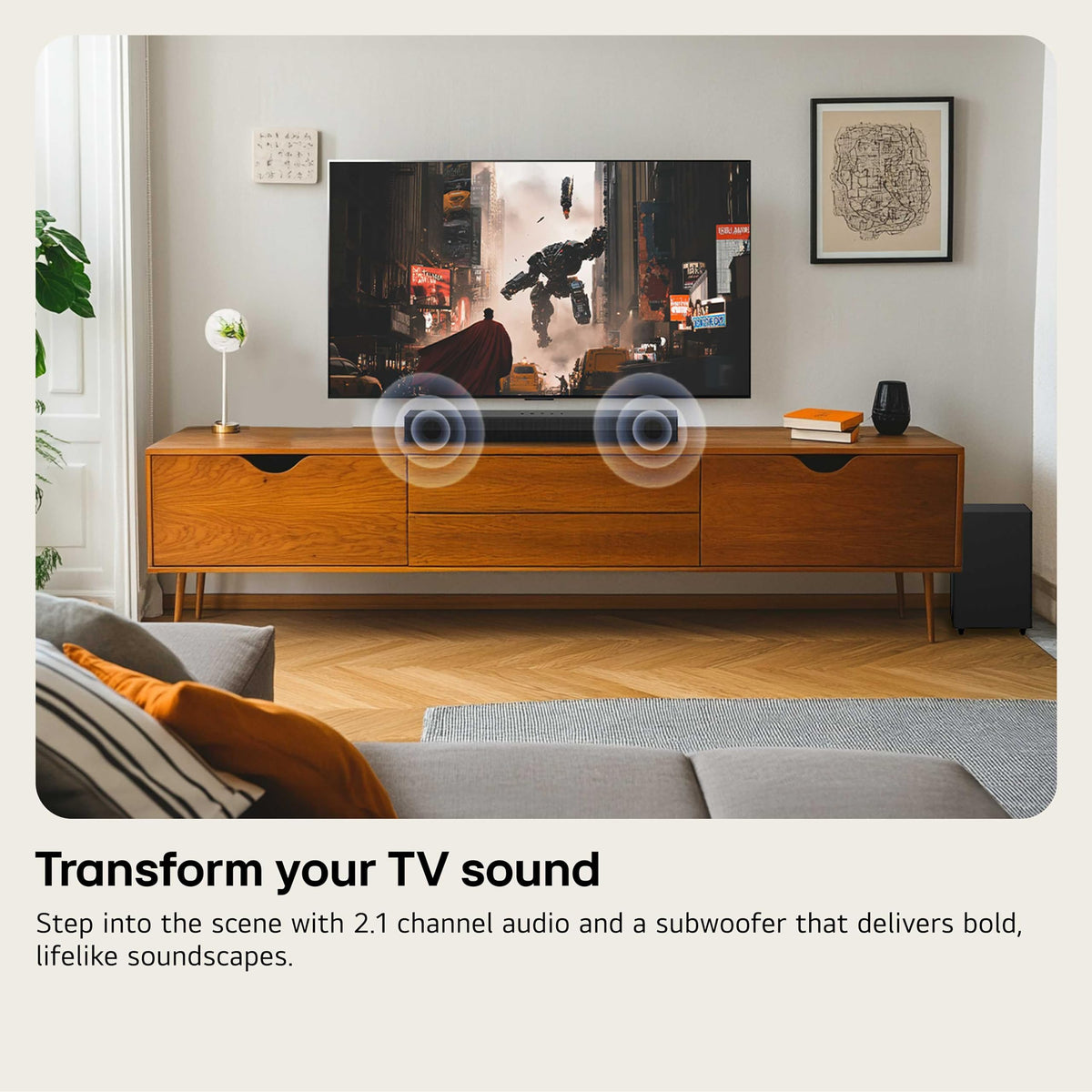 2.1 ch Soundbar with Wireless Subwoofer D865371
