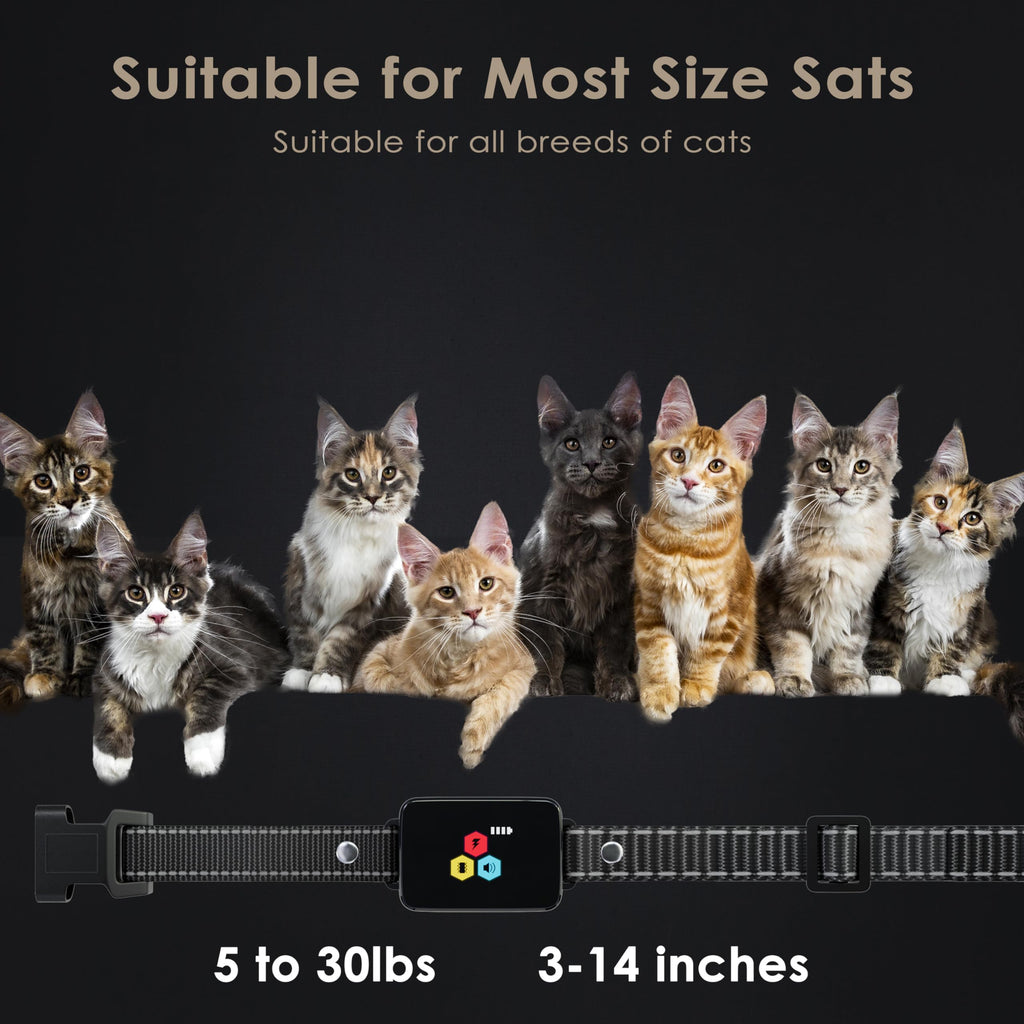 Remote Electric Cat Training Collar 3300FT IP67 Waterproof Z897620