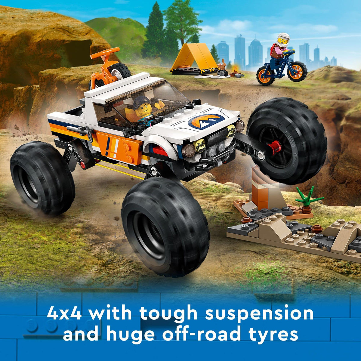 4x4 Off-Roader Building Blocks Toy Truck P828