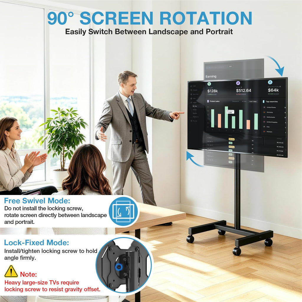 Rolling TV Stand for 13-50 Inch TVs H1863