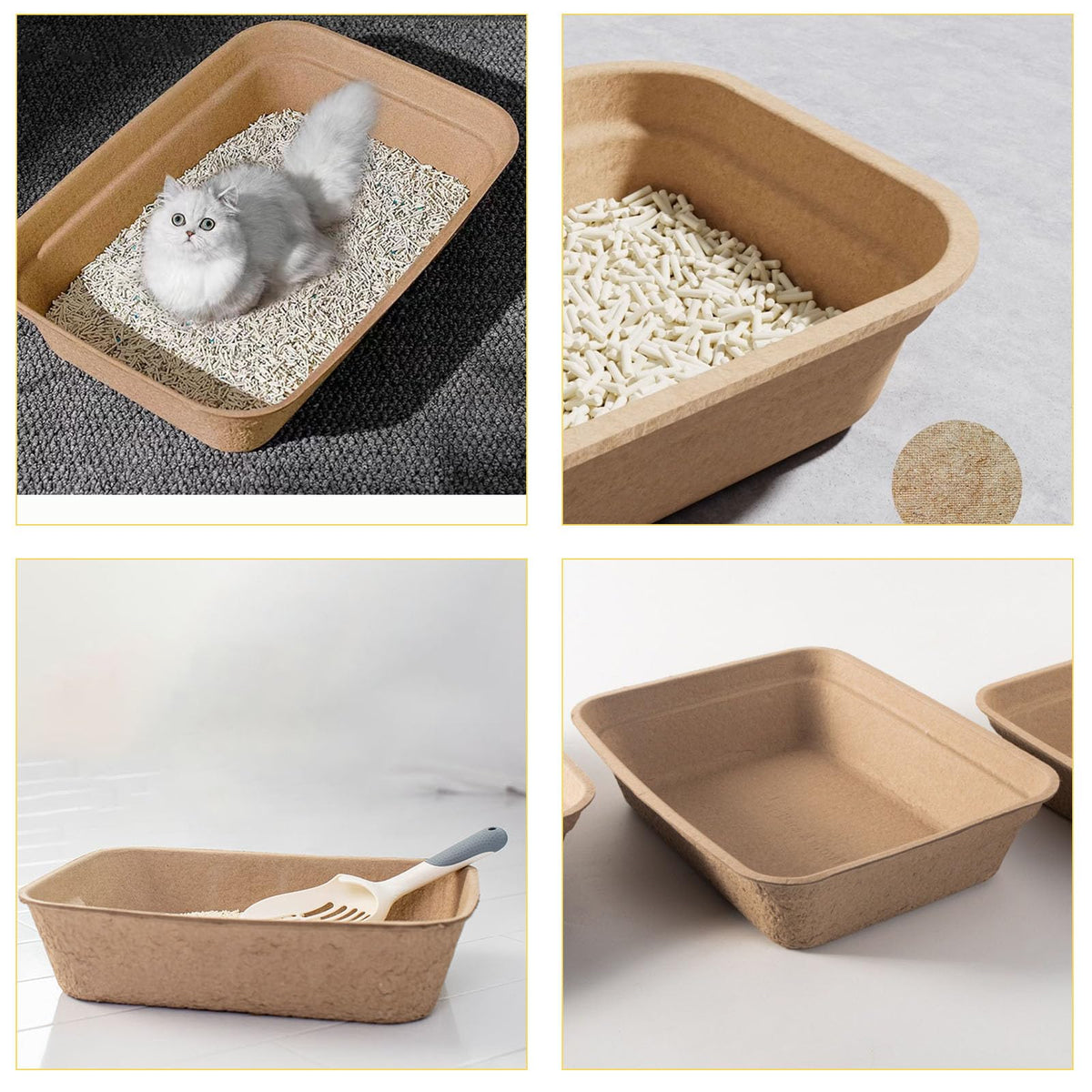 8 Pack Disposable Cat Litter Box G104464