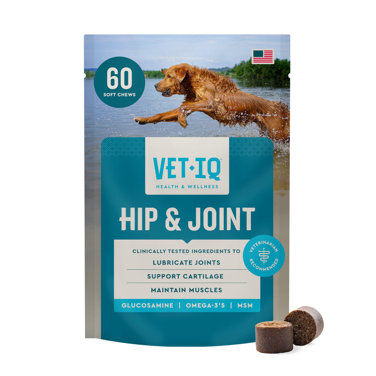 Glucosamine Hip & Joint Chews for Dogs, 60 count M84047