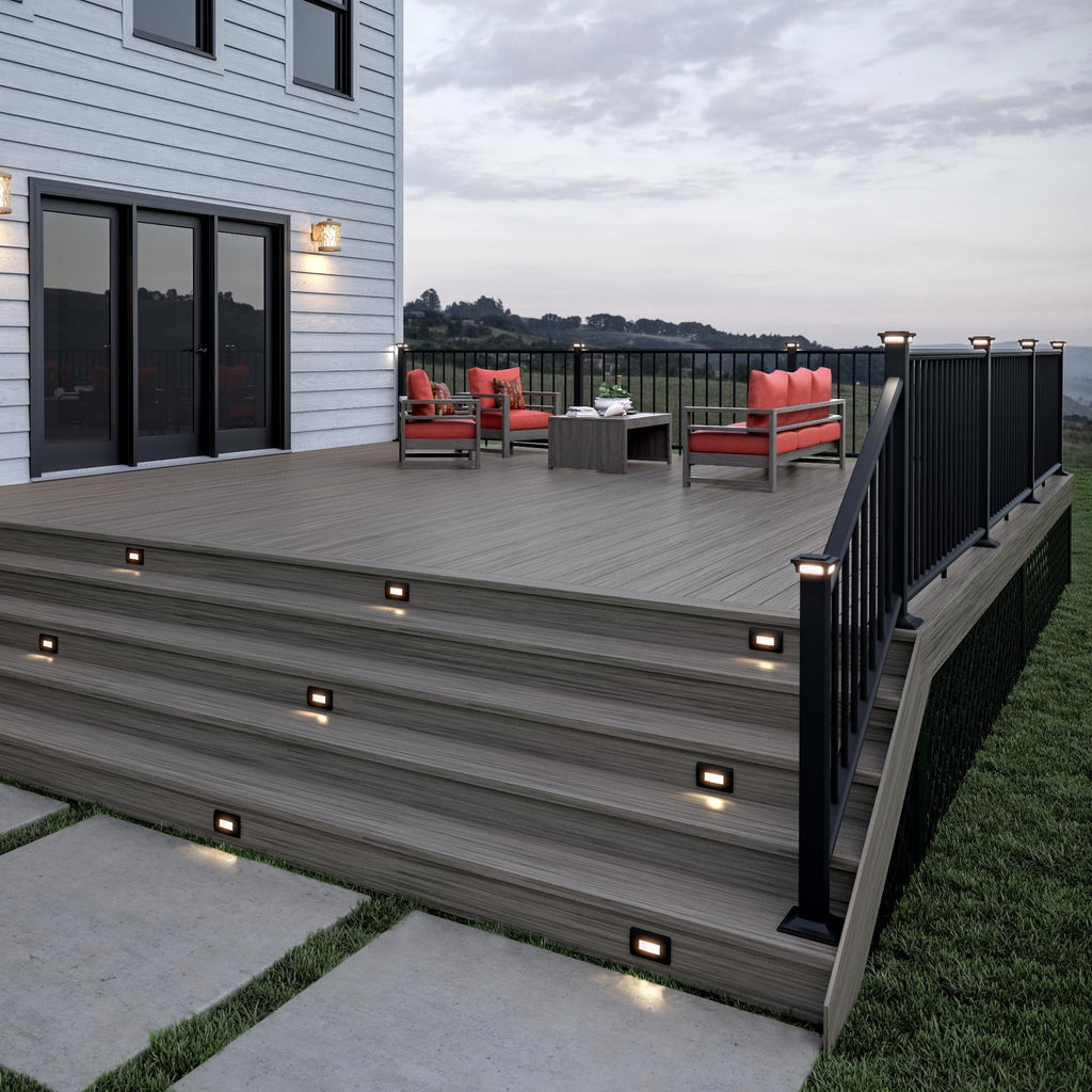 Aluminum Textured Black Line Rail Kit Y740