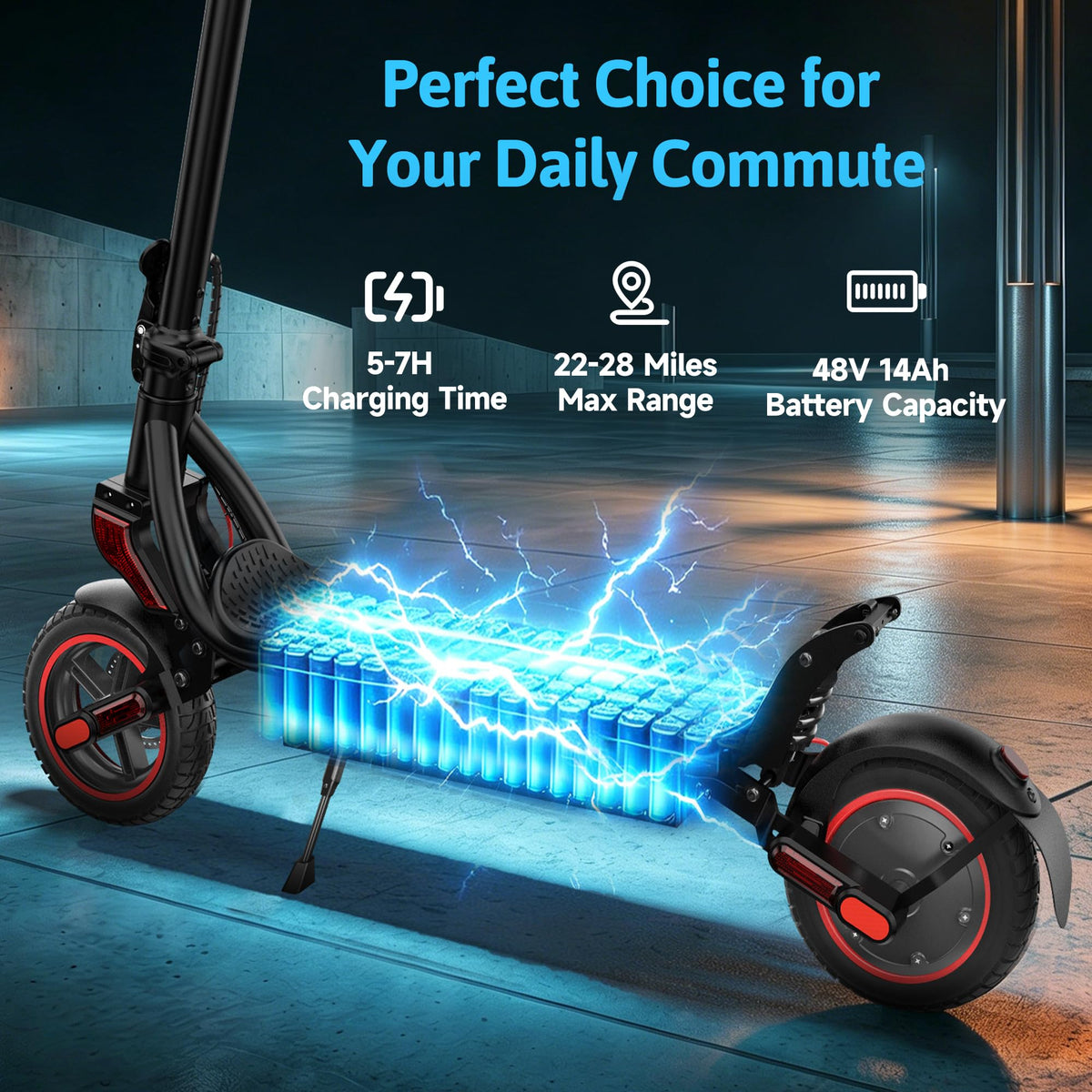 500W Electric Scooter with 10" Tires T590