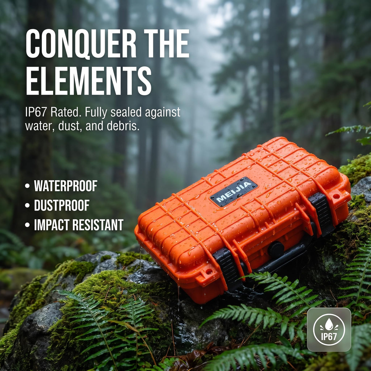 Portable Waterproof Hard Case with Customizable Foam O600258