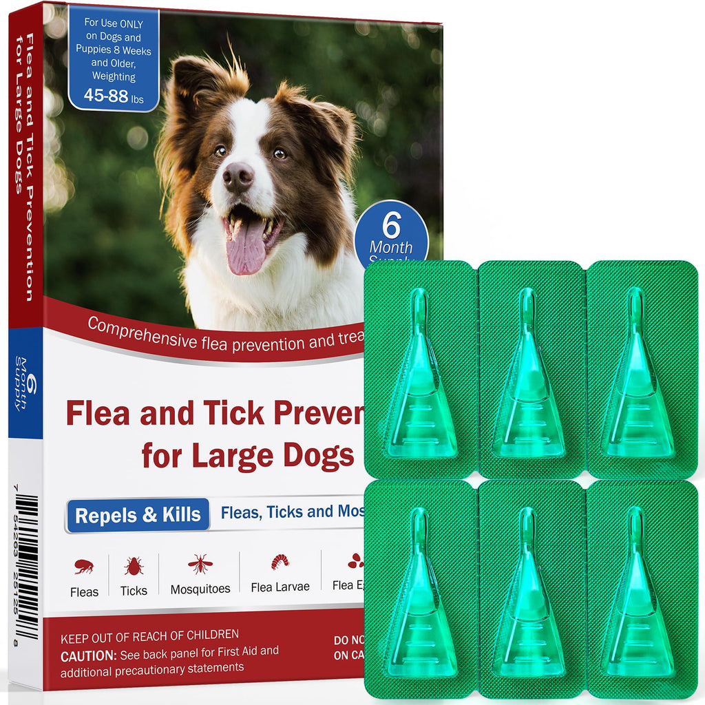 Large Dog Flea and Tick Prevention 6-Month Supply K332367