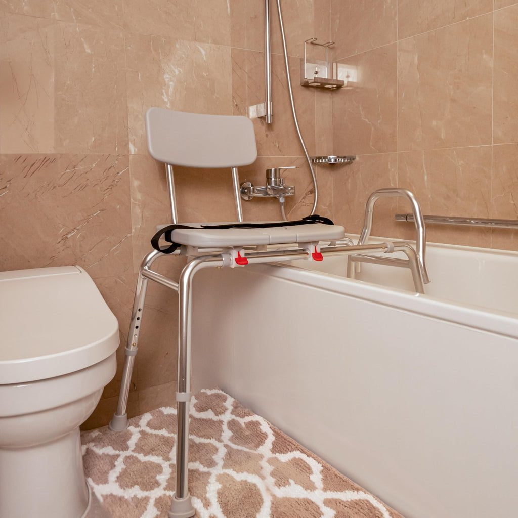 Height Adjustable Shower Chair & Tub Transfer Bench L2435