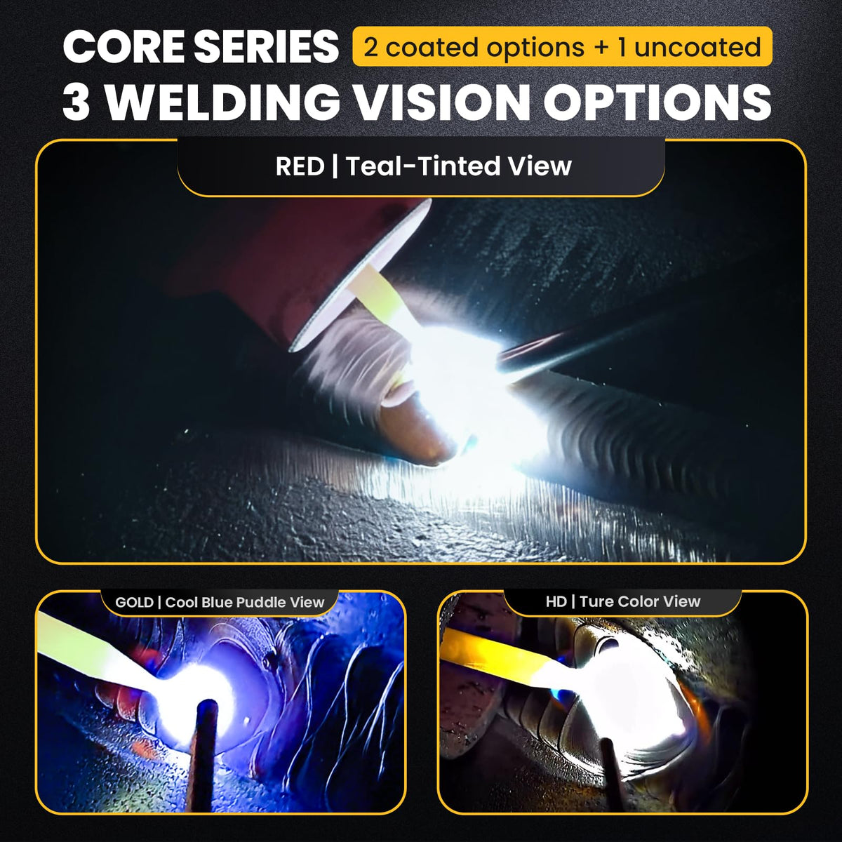 Red Shade 5-13 Auto Darkening Welding Lens 2x4-1/4 O34106
