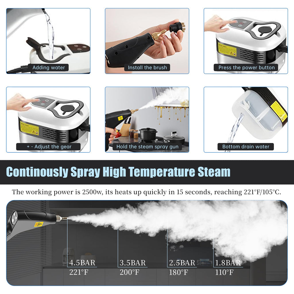 2500W Handheld Steam Cleaner L502159
