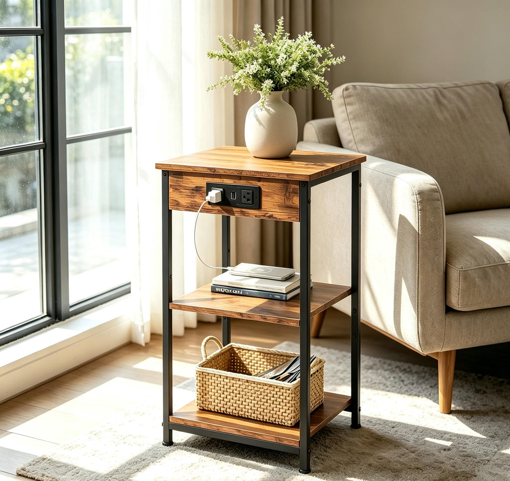 End Table with Charging Station E291267