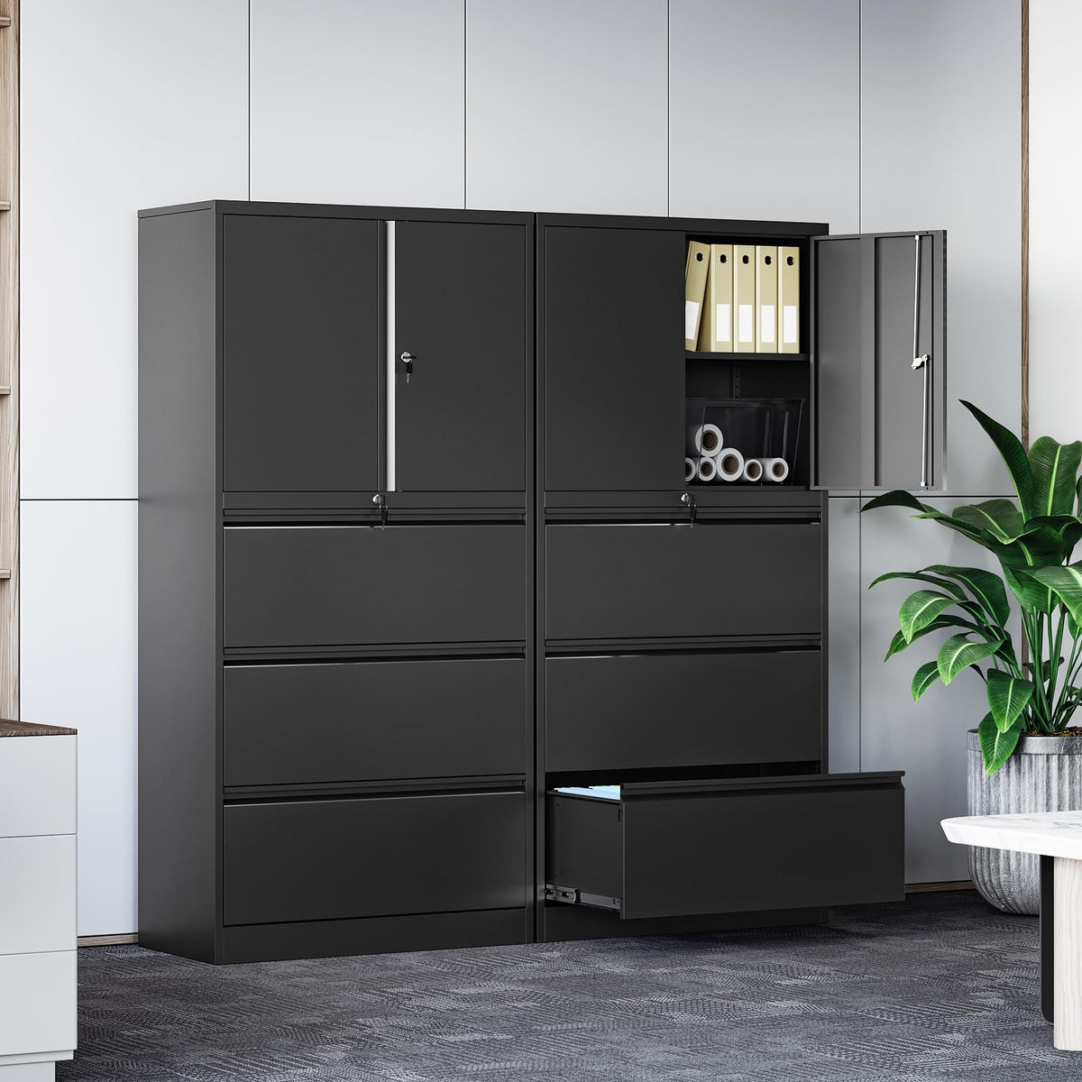 3 Drawer Metal Lockable File Cabinet P487