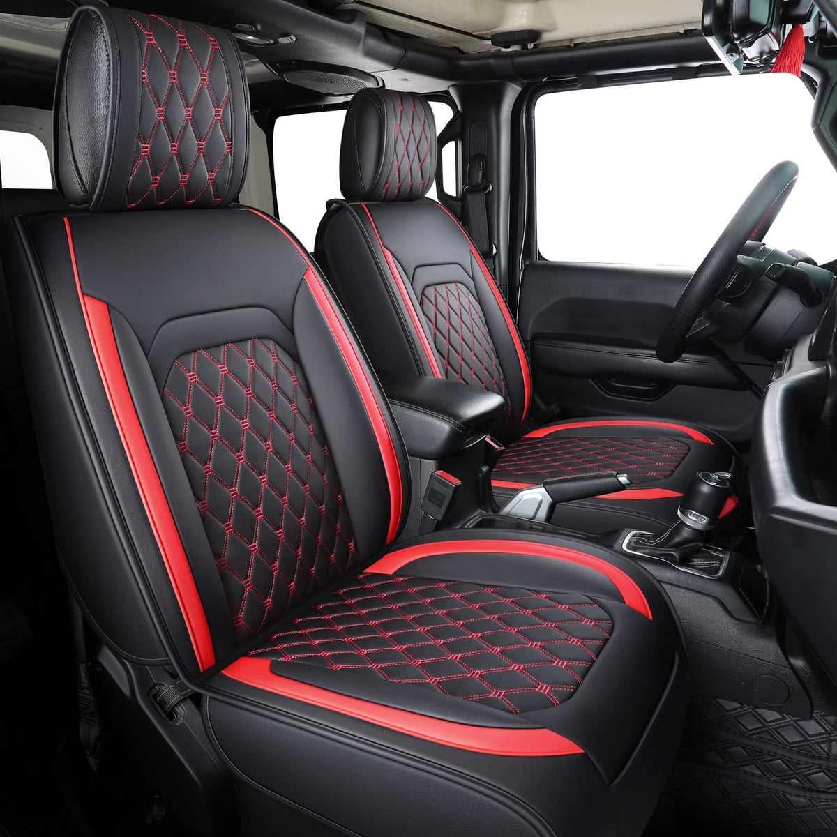 Jeep Wrangler JK JL 4-Door Seat Covers Full Set Q21065