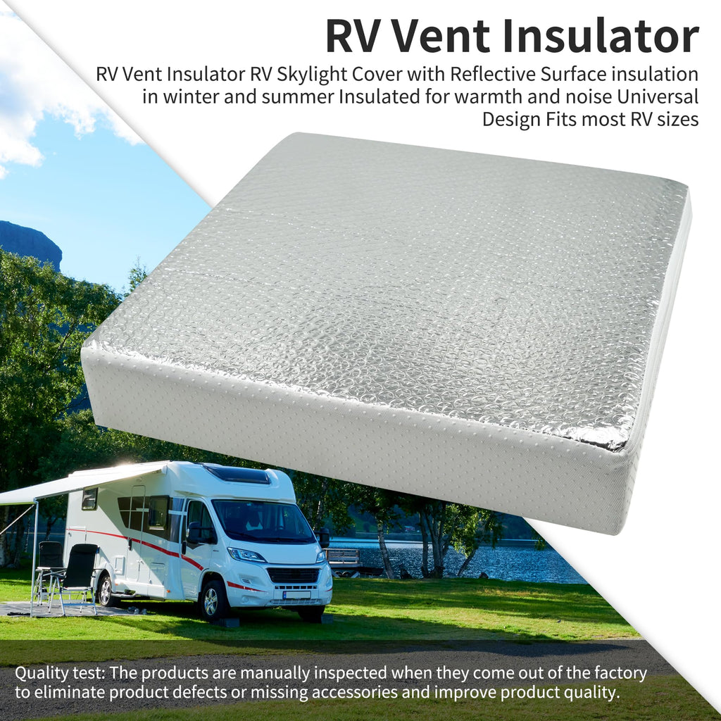 14"x14"x3" RV Vent Insulator (1-Pack) Reflective Skylight Cover E675614