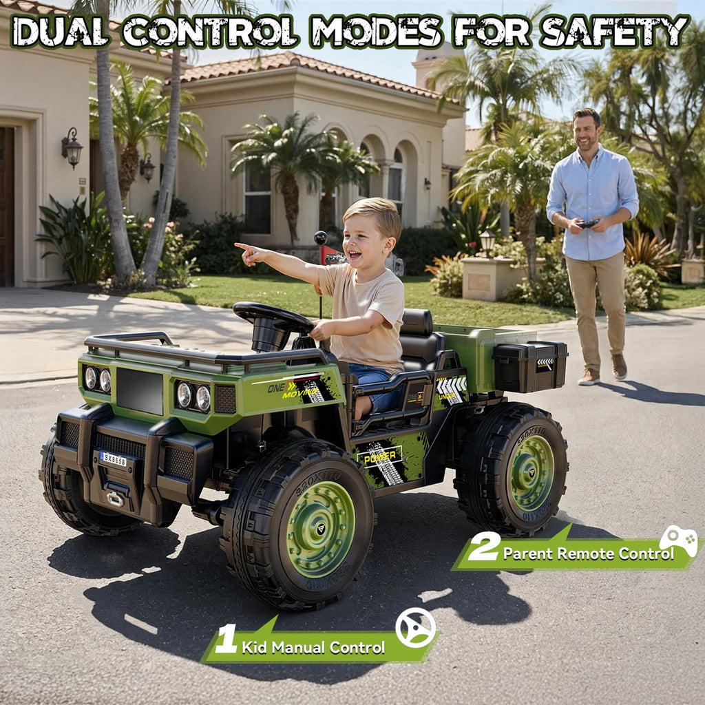 24V 4WD 2-Seater Ride on Dump Truck V795996