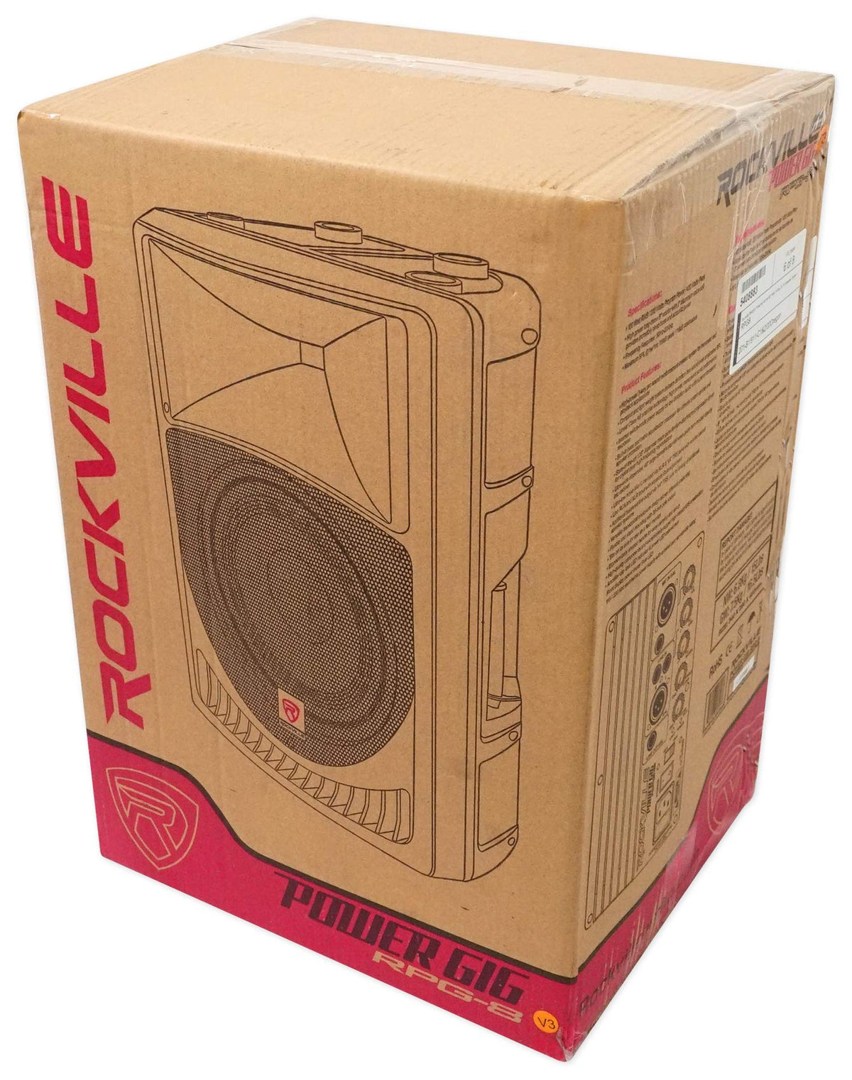 8" Powered PA Speaker System 2-Pack Z36127