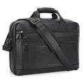Black Leather 16 Inch Laptop Briefcase Bag G15496