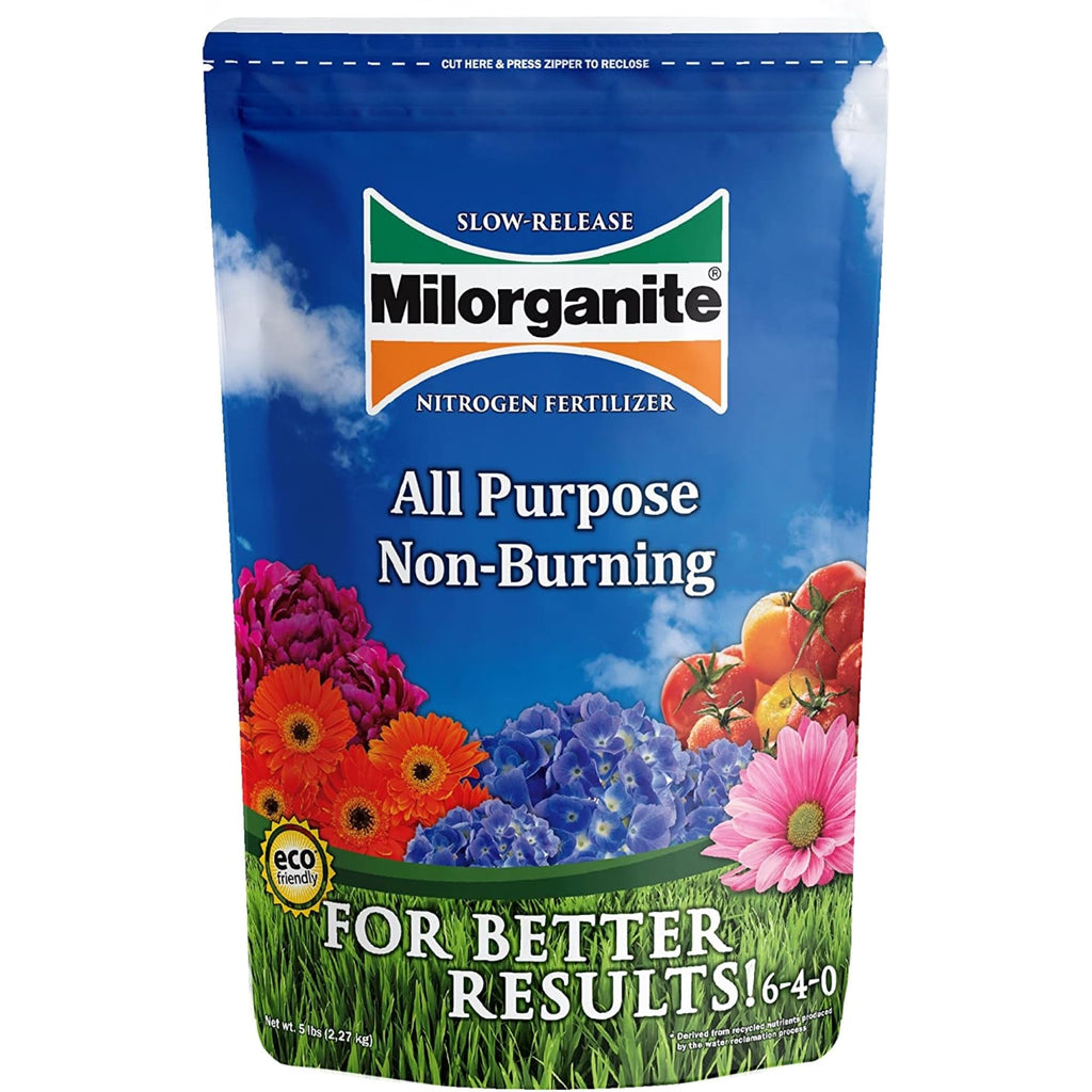 Slow-Release Nitrogen 6-4-0 Fertilizer, 5 Pound Bag (Pack of 4) T980