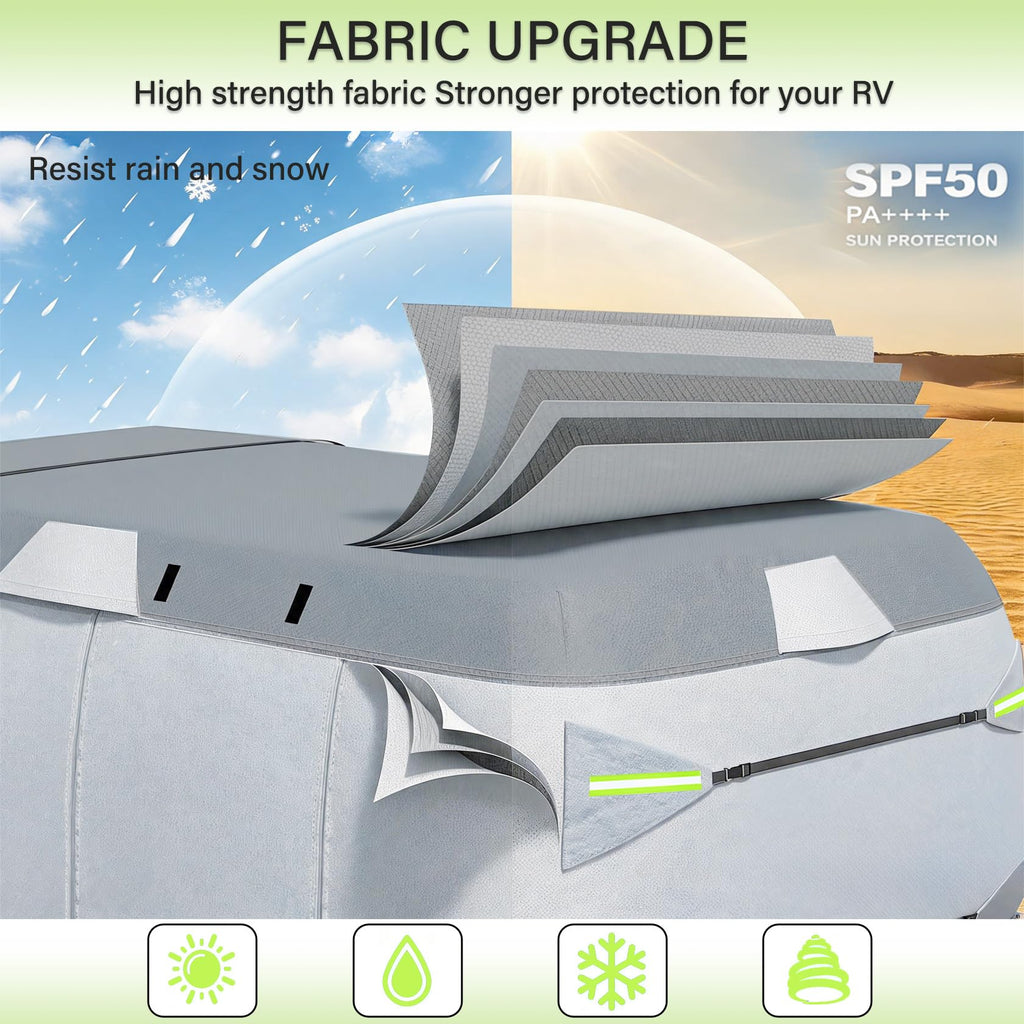 7 Layers Waterproof Fiberglass Travel Trailer Cover D44023
