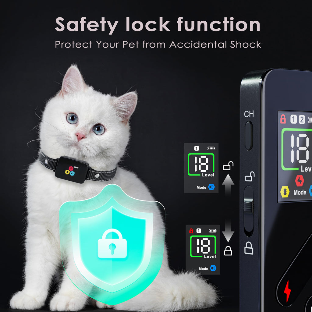 Remote Electric Cat Training Collar 3300FT IP67 Waterproof Z897620
