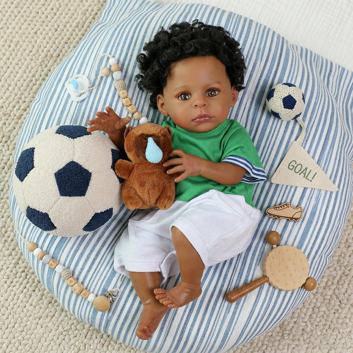 Black 20 Inch Reborn Baby Doll D231463