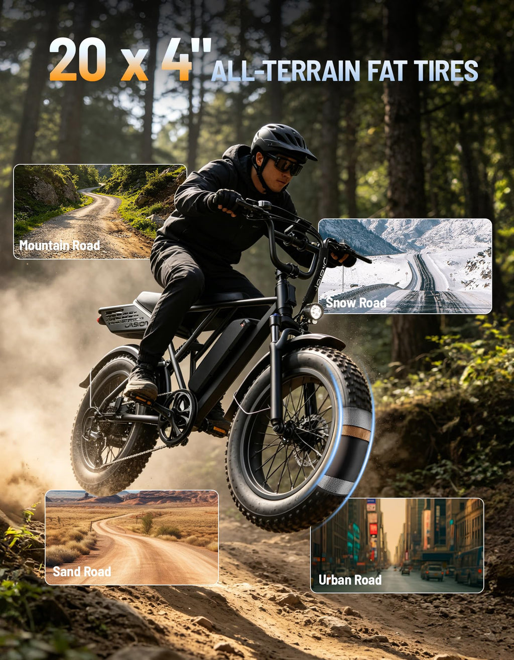 Electric Bike with 48V Removable Battery P40738