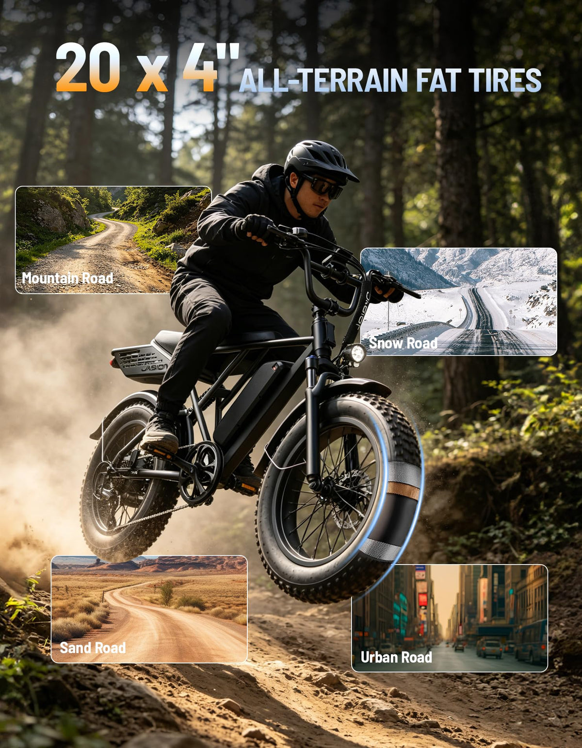 Electric Bike with 48V Removable Battery P40738