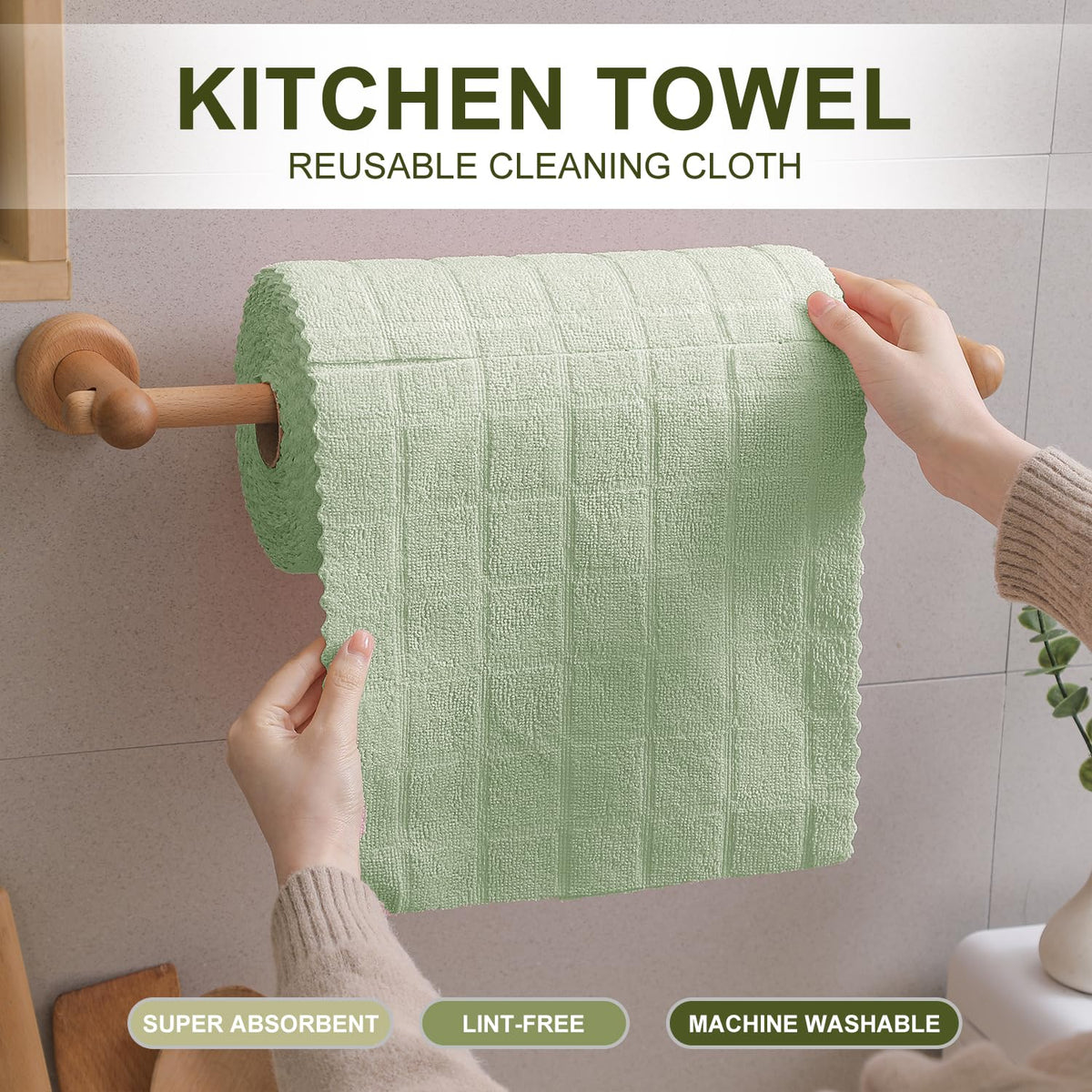 80 Pack Microfiber Cleaning Cloth Roll X4408