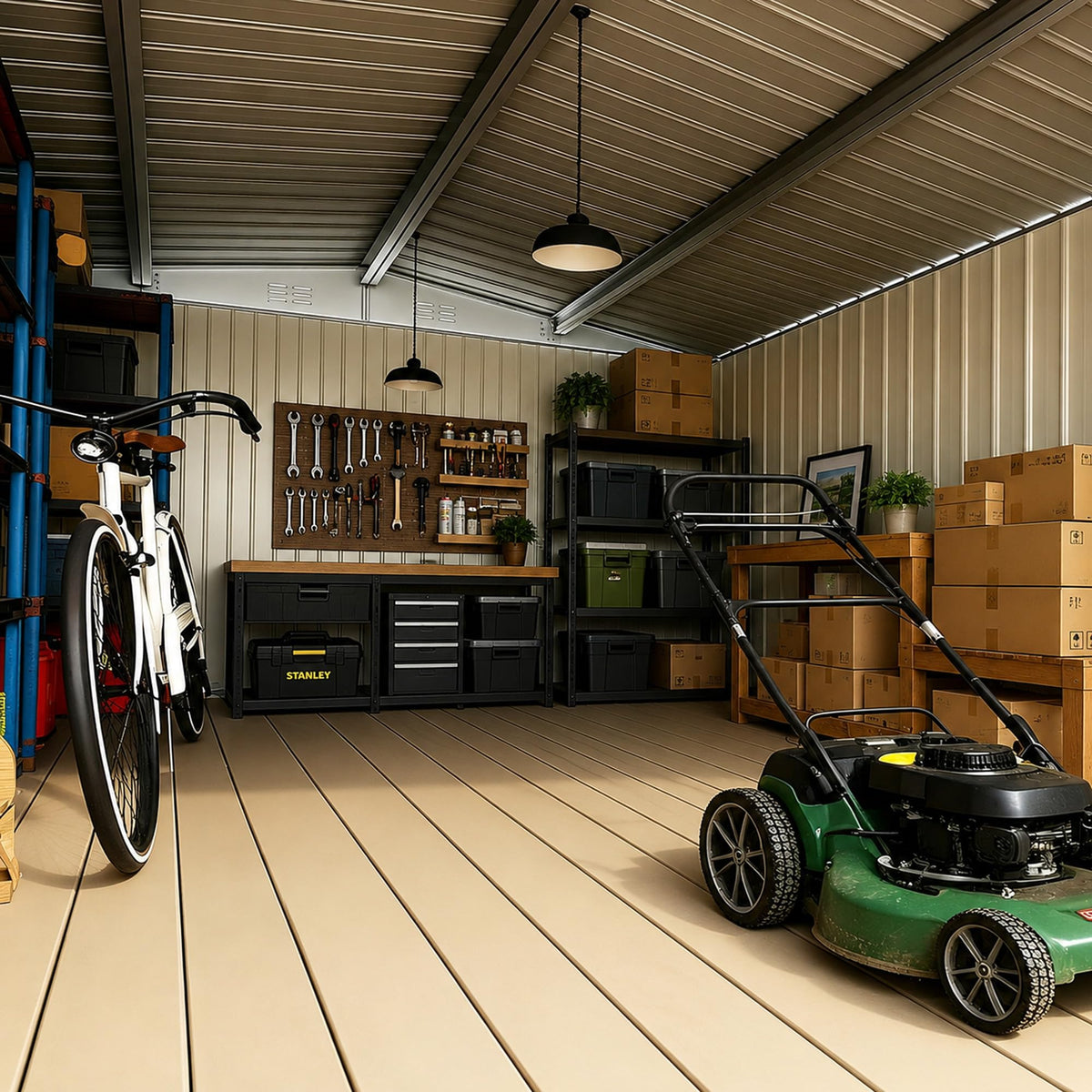 10x14 FT Metal Storage Shed F4626