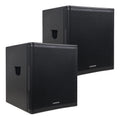 Pair of 18" 2400W Powered Subwoofers S8307