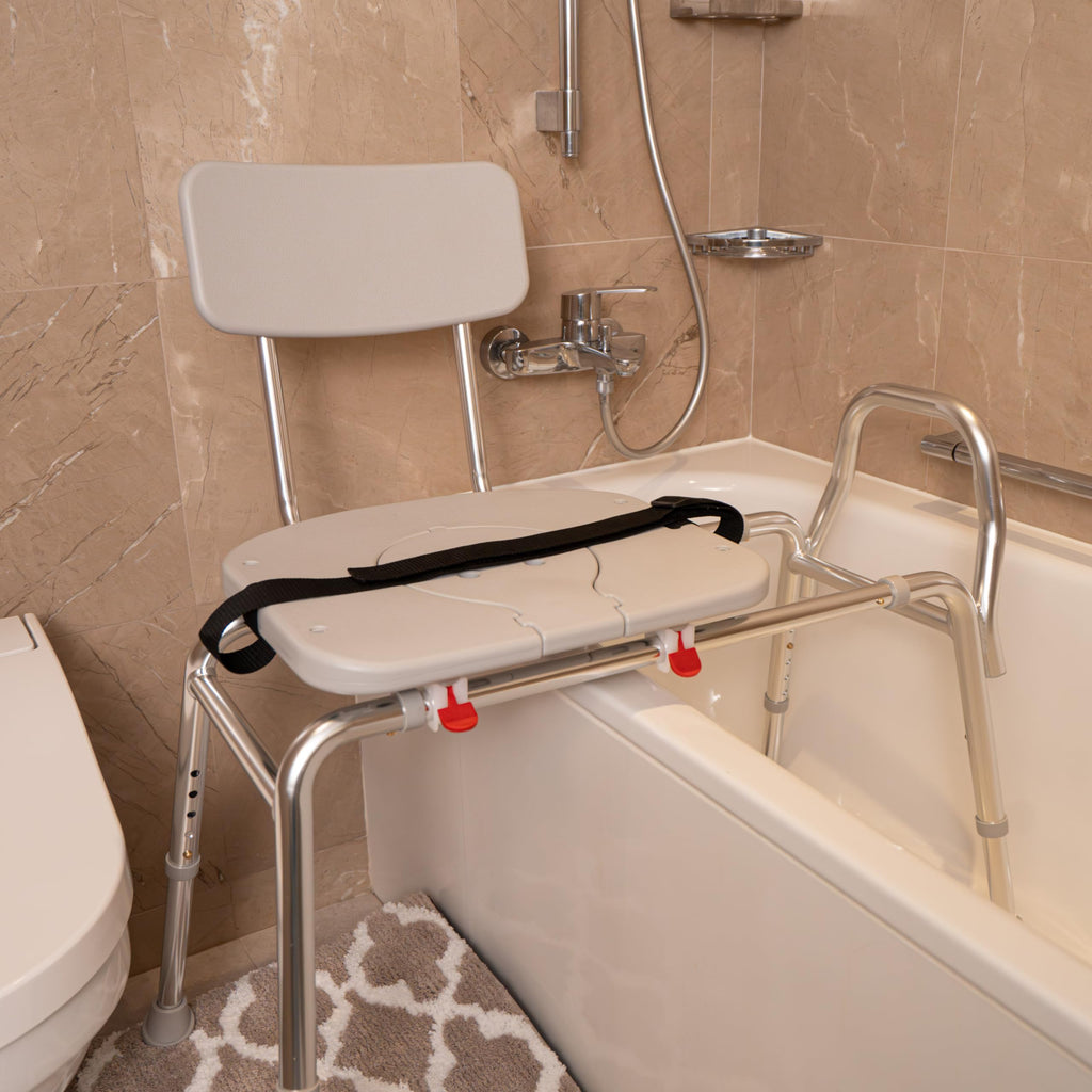 Height Adjustable Shower Chair & Tub Transfer Bench L2435