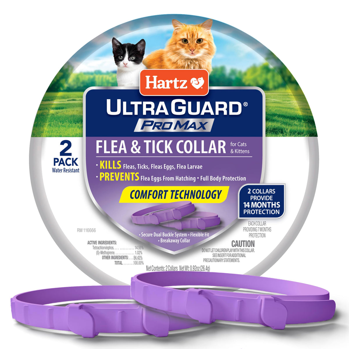 Flea & Tick Collar for Cats & Kittens 2 Pack N76119