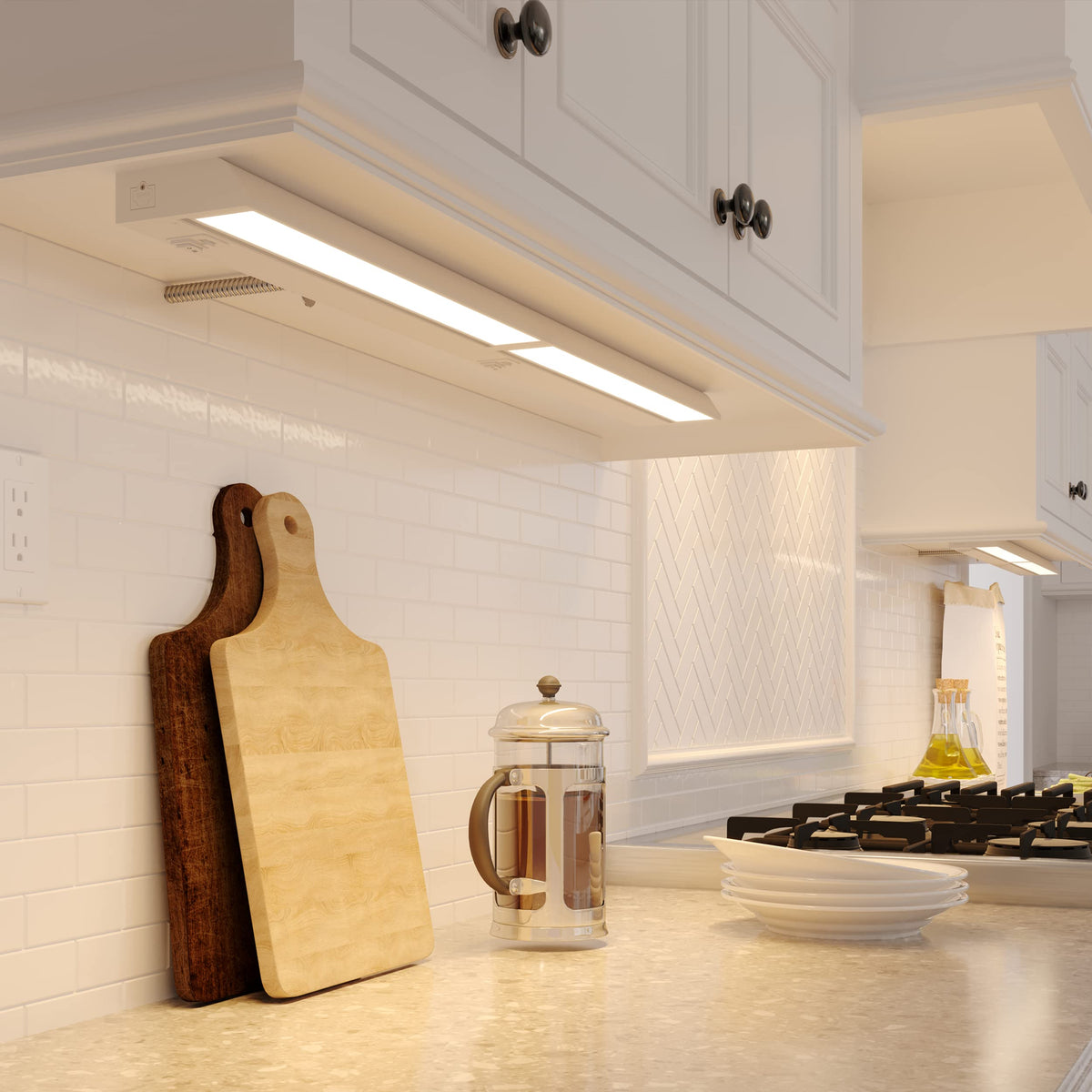 24-Inch Swivel LED Under Cabinet Light, 3-CCT Selectable, White E204