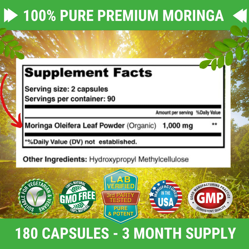 Moringa Capsules 180 Pills U2064