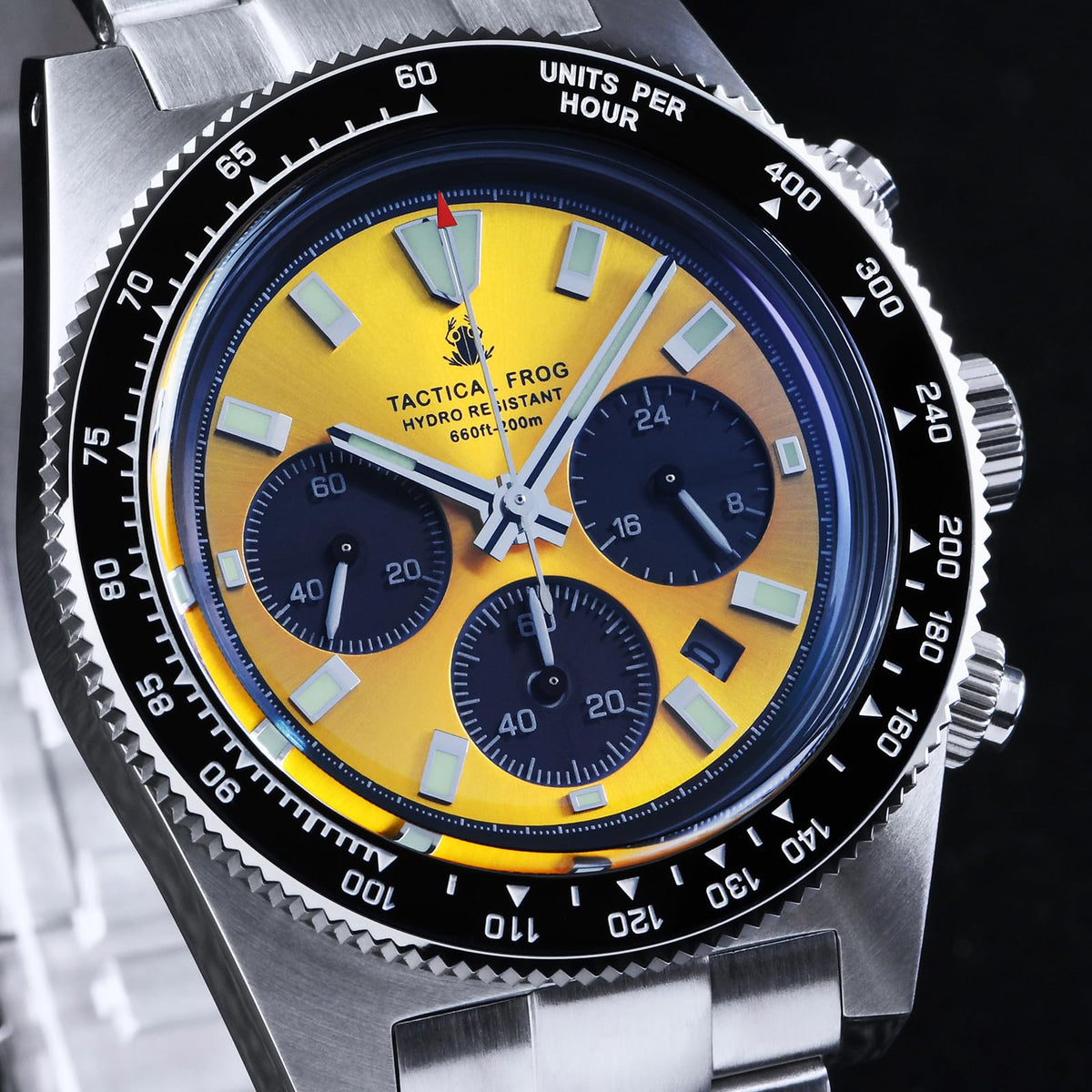 Chronograph Watch Sapphire Crystal Waterproof 100M E5908