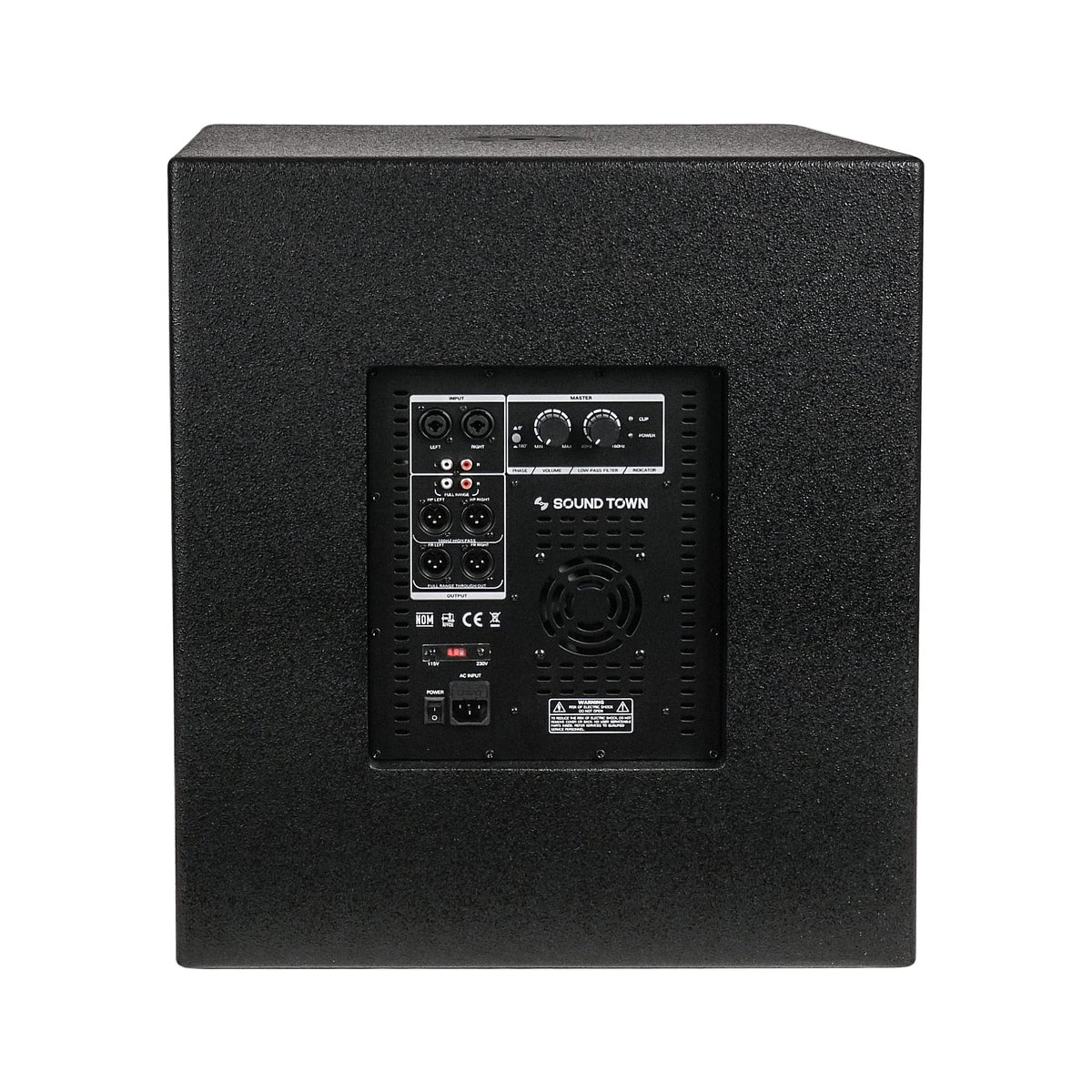 Pair of 18" 2400W Powered Subwoofers S8307