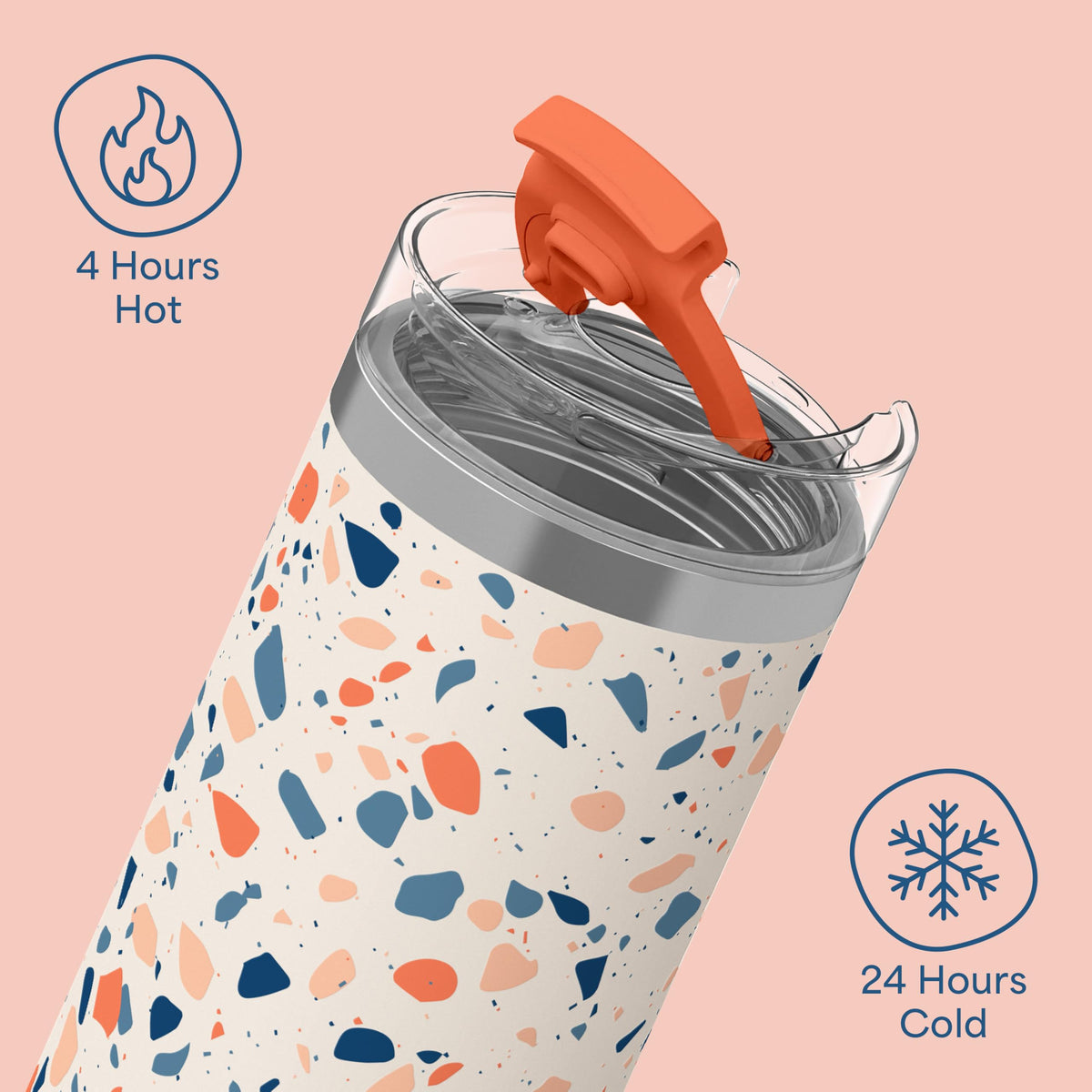 20 oz Insulated Stainless Steel Coffee Tumbler with Lid Q71081