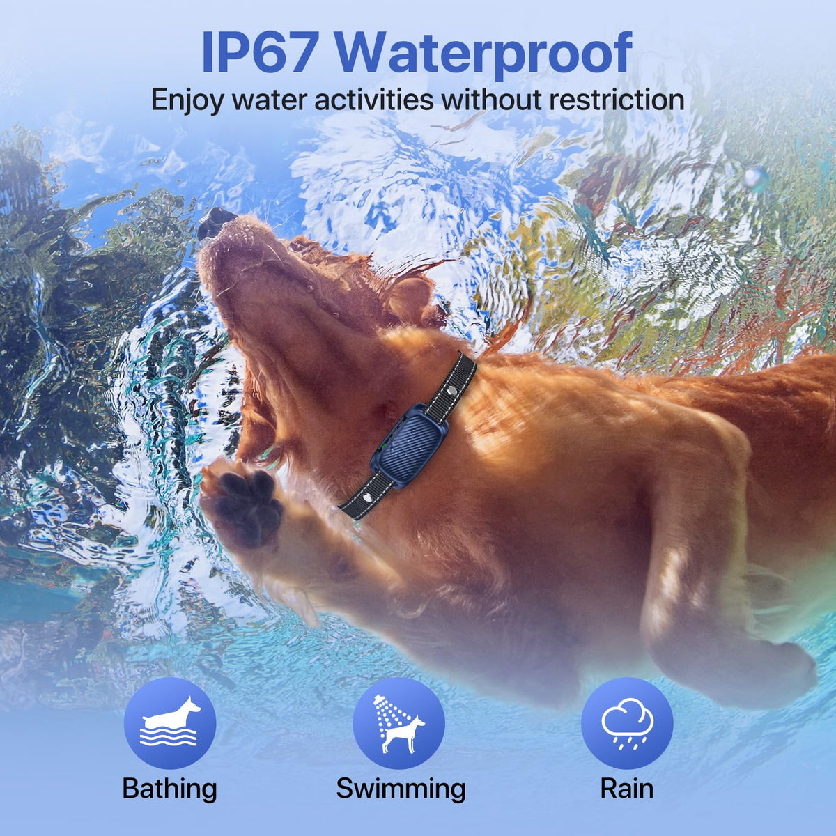 Automatic Waterproof Rechargeable Dog Bark Collar M251
