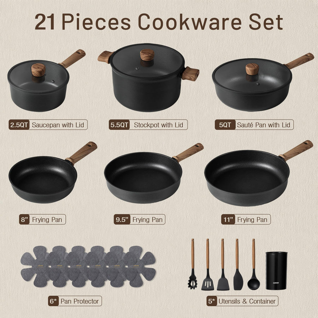 21 Pc Nonstick Cookware Set L44862