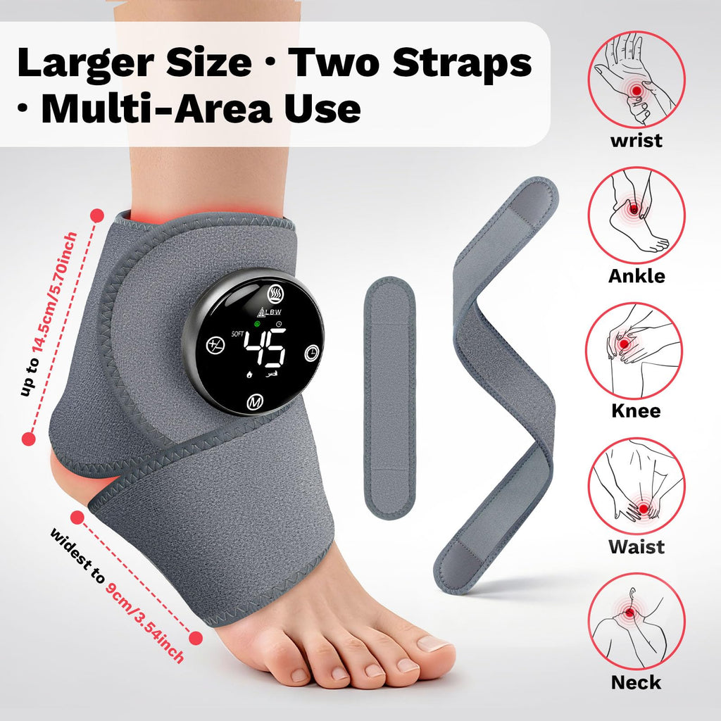Cordless Heated Foot Massager Wrap with Red Light U355742