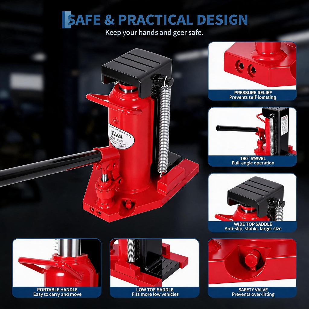 2.5 Ton Toe 5 Ton Top Air Hydraulic Floor Jack A6004