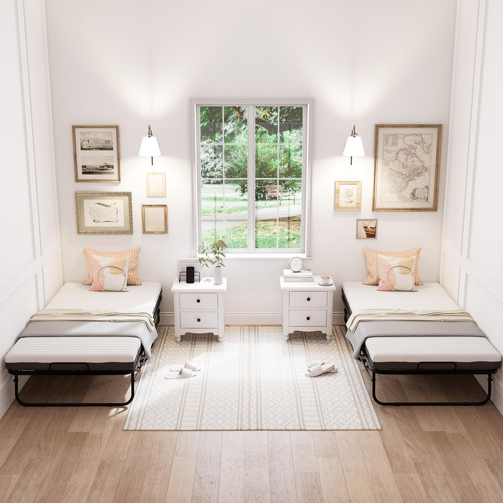 Folding Bed with Memory Foam Mattress E673070