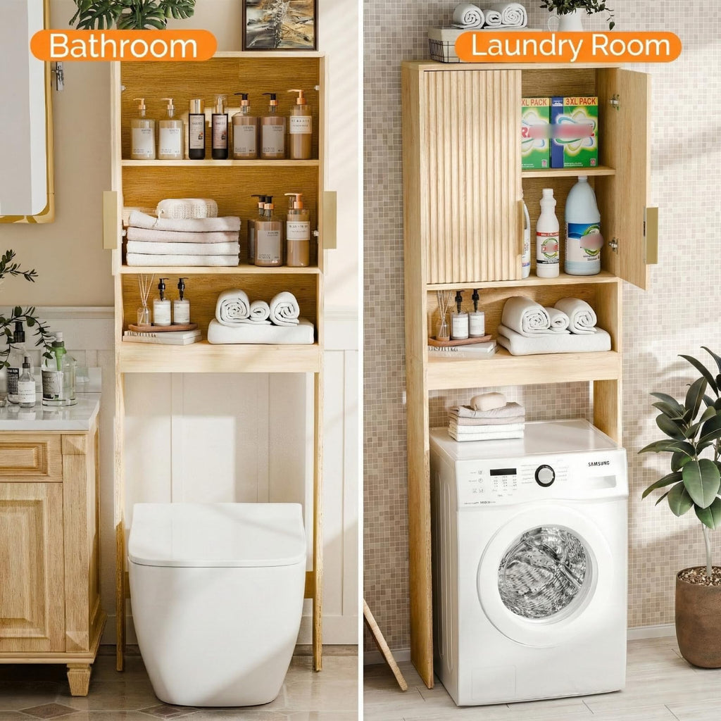 Over The Toilet Storage Cabinet with Adjustable Shelves Z10775
