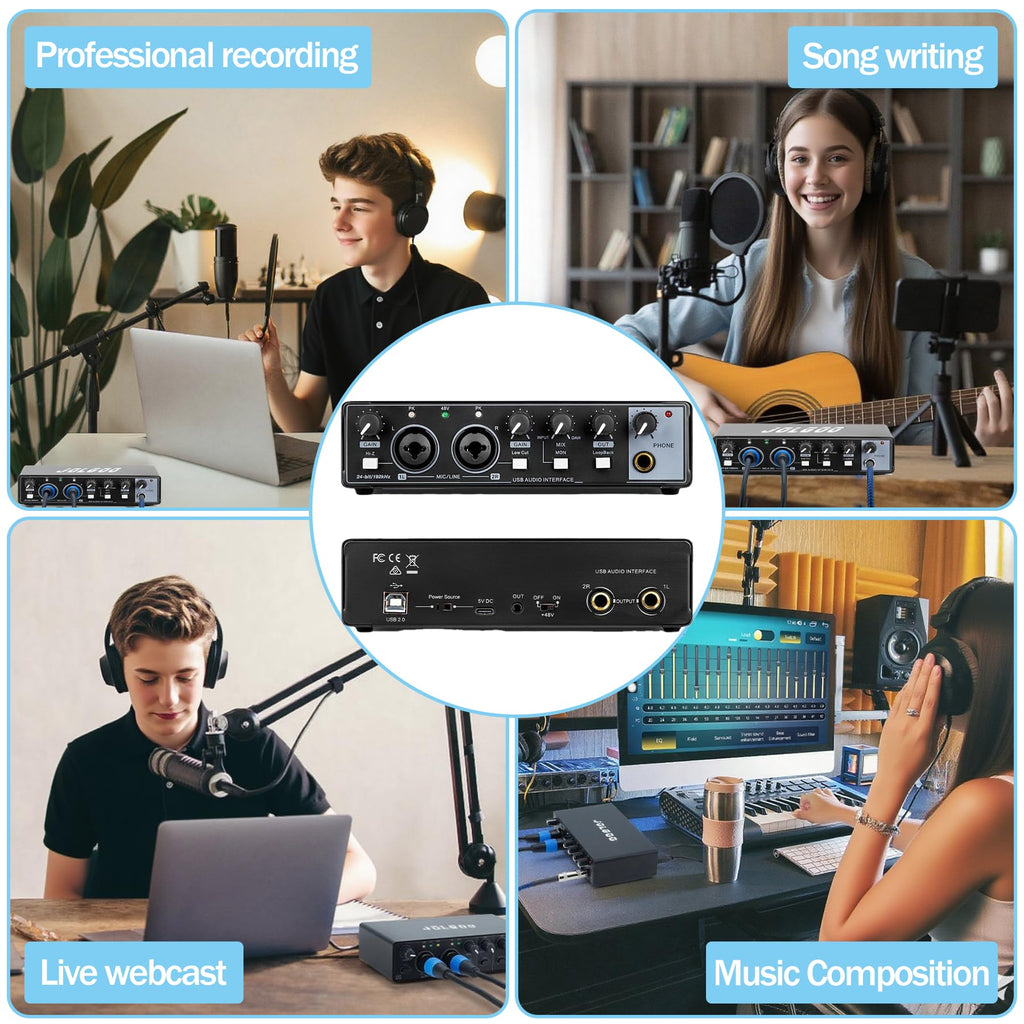 2x2 USB Audio Interface, 24-Bit/192kHz C245375