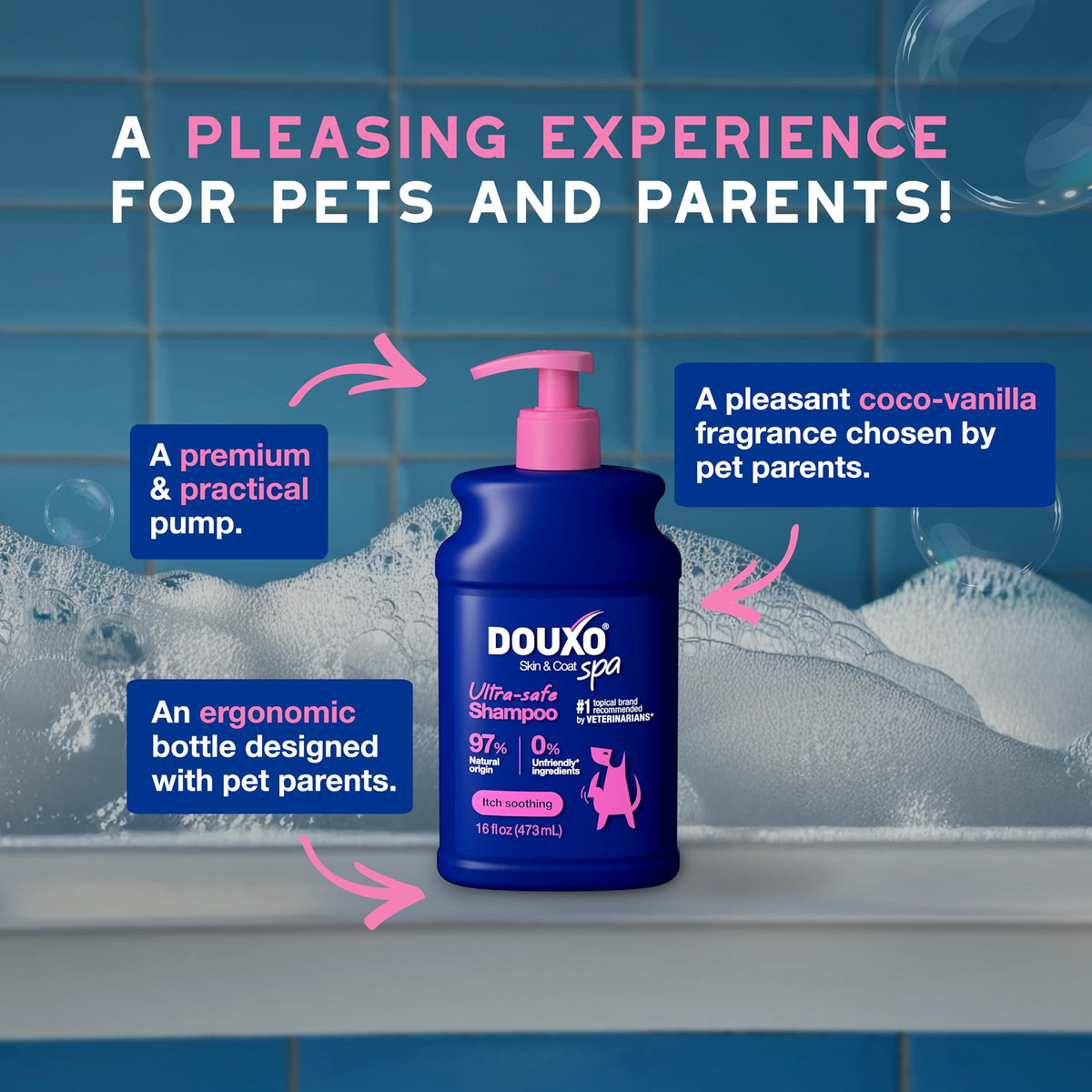 Dog Shampoo for Sensitive Skin, 16 fl oz T445521