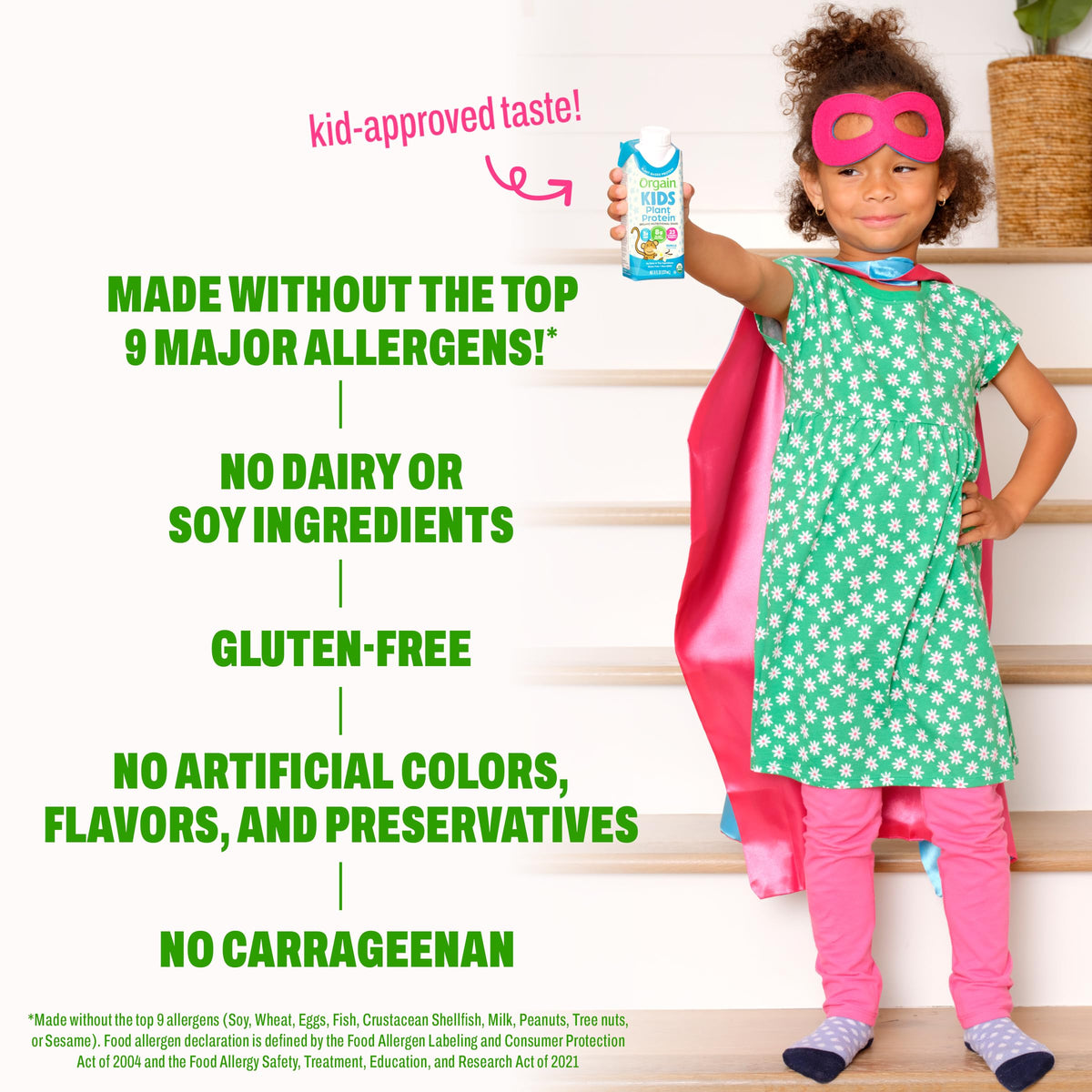 Organic Kids Vegan Protein Shakes Vanilla 8g Plant Protein 8 Fl Oz 12 Pack A80030