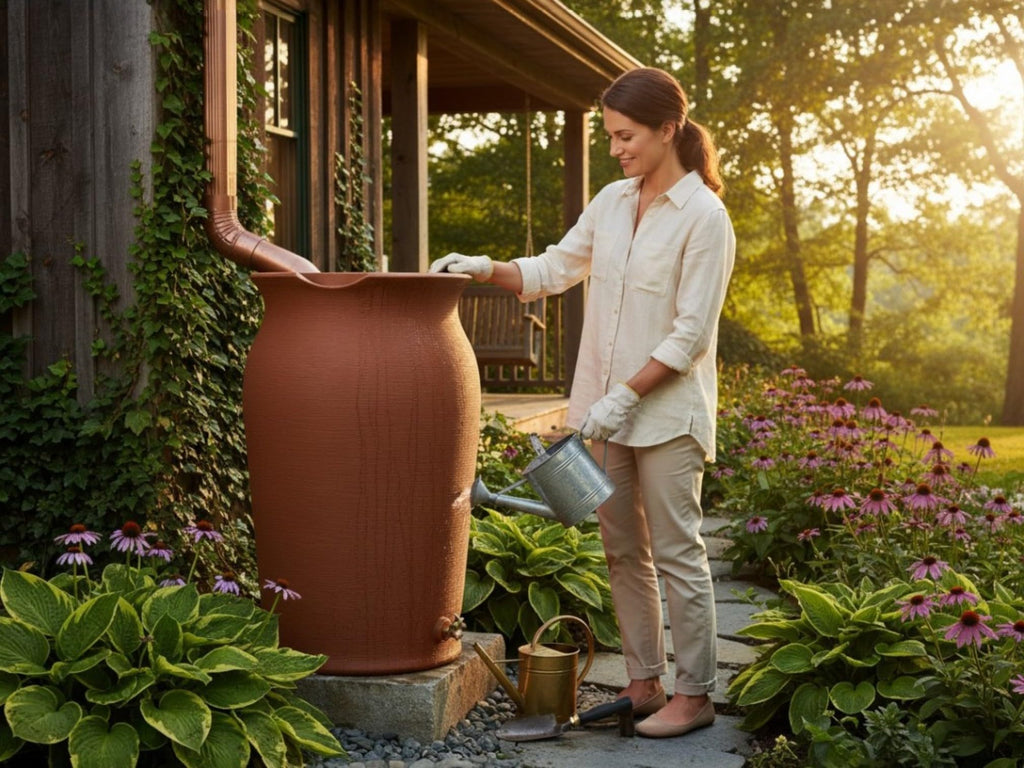 Terracotta 50-Gallon Rain Saver U1687