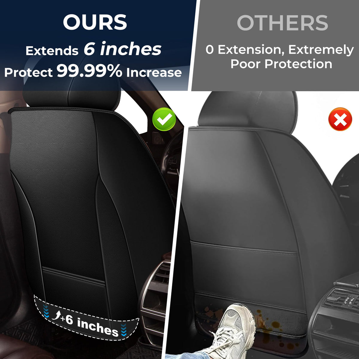 Leather Full Set 5 Seats Seat Covers Z6422
