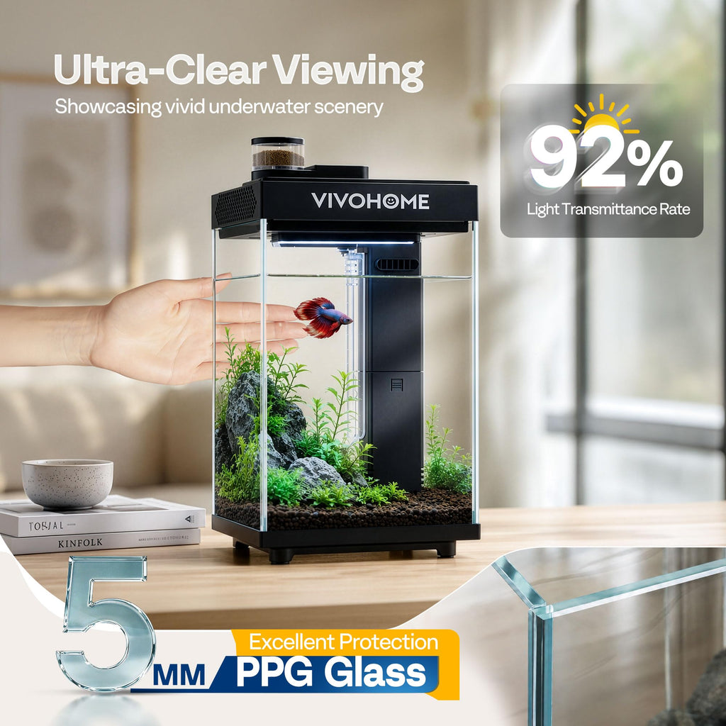 2 Gallon Smart Fish Tank with Auto Feeder G8406