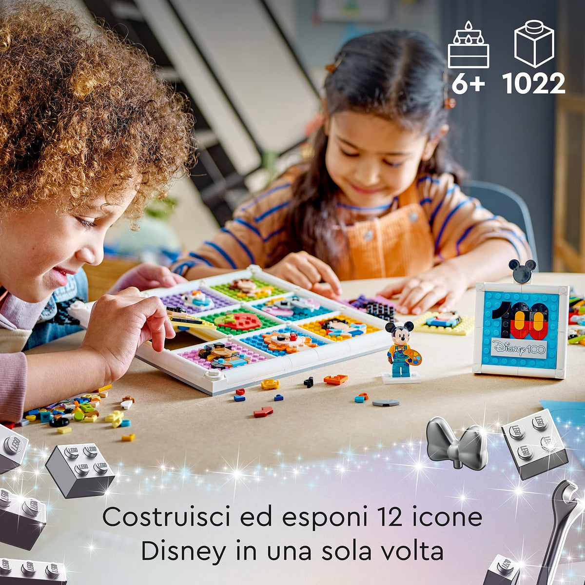 Disney Animated Figures Craft Set with 72 Mosaic Designs K1921